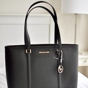 NEW Michael Kors Large Sady Black Tote Bag
